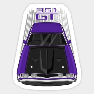 Ford Falcon XA GT 351 - Purple and Black Sticker